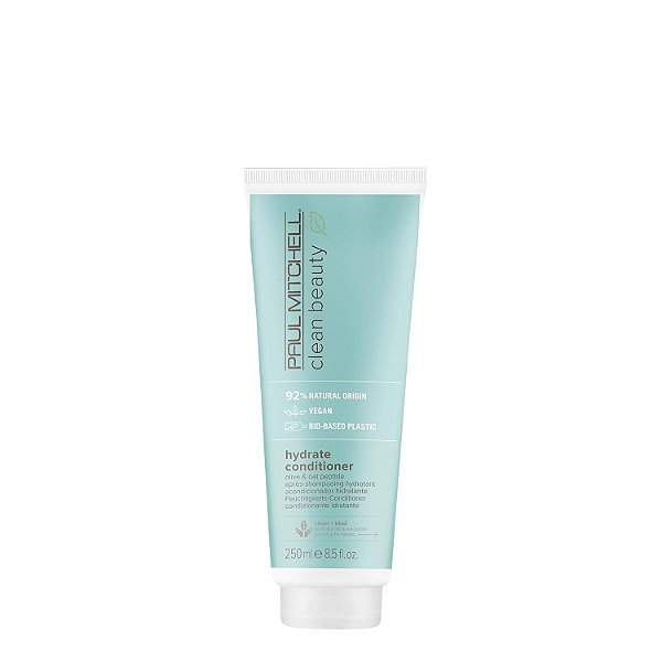 Condicionador Hidratante Clean Beauty da Paul Mitchell, Condicionador Intensamente Nutritivo, Melhora a Gerenciabilidade, Para Cabelos Secos