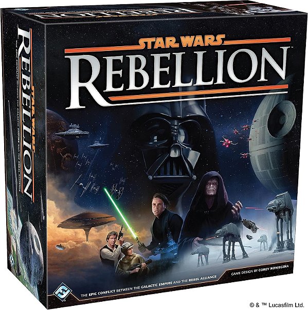 Jogo de Tabuleiro Star Wars: Rebelião | Jogo de Estratégia para Adultos e Adolescentes | Idade 14+ | 2-4 Jogadores | Tempo Médio de Jogo 3-4 Horas | Fabricado pela Fantasy Flight Games