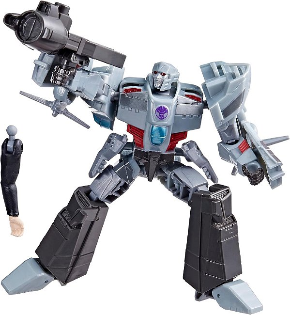 Brinquedo Transformers TerraSpark Classe Deluxe Figura de Ação Megatron de 5 polegadas, Brinquedos de Robô para Crianças de 6 anos ou mais
