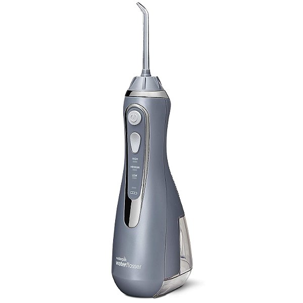 Irrigador Oral Waterpik Cordless Avançado para Dentes, Gengivas, Aparelhos Dentários, Cuidados Dentários com Bolsa de Viagem e 4 Pontas, Aceito pela ADA, Recarregável, Portátil e
