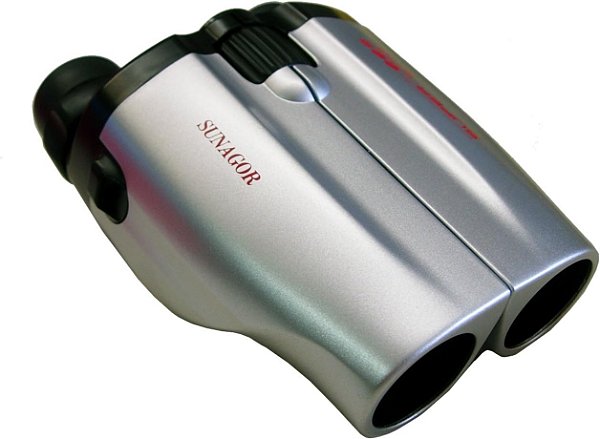 Binóculos de Zoom Compacto Sunagor 25-110x30, Prata/Preto