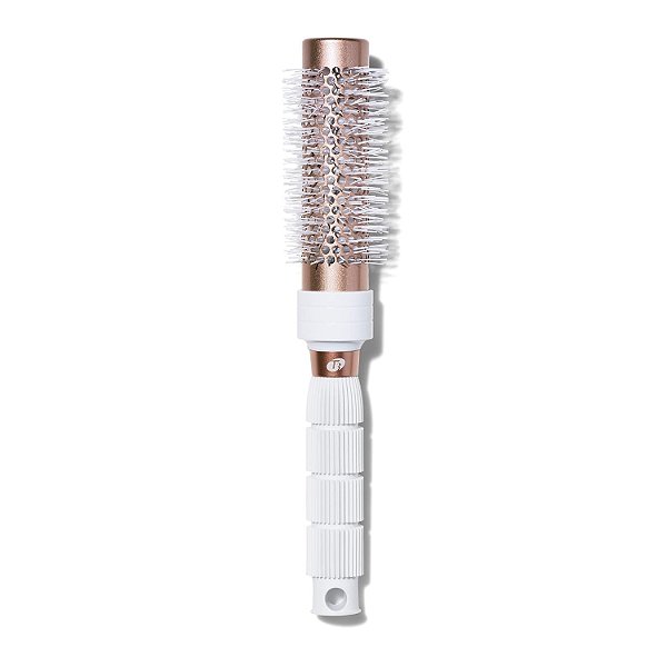Escova redonda de cerâmica para volume T3 - Escova redonda ventilada para secar com calor e cerdas resistentes ao calor.
