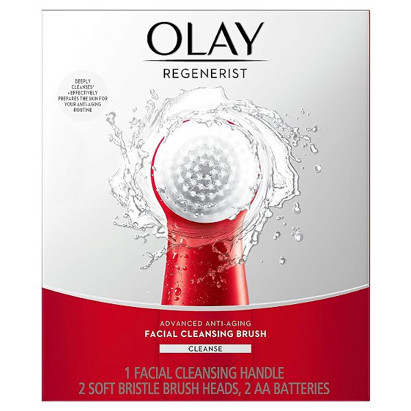 Escova de Limpeza Facial Olay Regenerist, Esfoliante Facial com 2 Cabeças de Escova