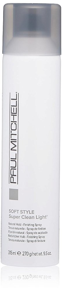Paul Mitchell Spray de Fixação Leve Super Clean, Fixação Natural, Acabamento Suave, Para Cabelos Finos, 9.5 oz.