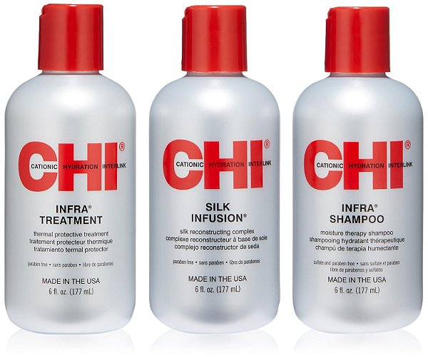 Kit de Cuidados Térmicos CHI para Cabelos Secos e Danificados, 1 Unidade