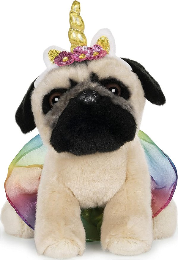 GUND Doug o Cachorrinho Pug Unicórnio Tutu Pelúcia de Cachorro, 9