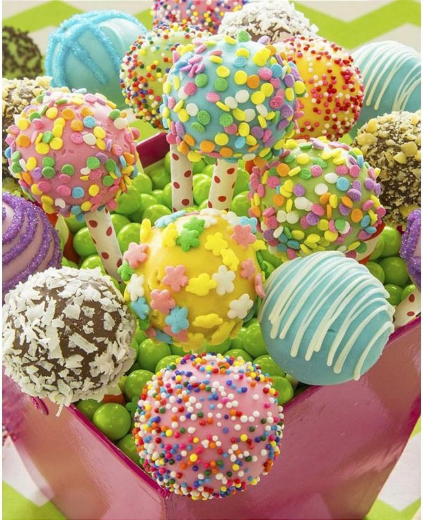 Quebra-cabeça Springbok - Cake Pops - Quebra-cabeça de 1000 peças - Grande 24 polegadas por 30 polegadas - Fabricado nos EUA - Peças de encaixe exclusivas.