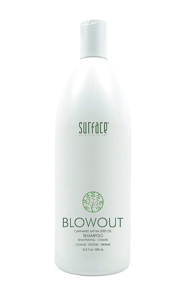 Shampoo de Soprar Cabelo Surface para Mulheres e Homens, Condicionador Orgânico e Protetor de Estilo de Cabelo Resistente ao Calor com Óleo de Babassu
