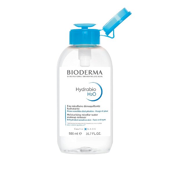 Bioderma - Água Micelar Hydrabio H2O - Limpeza de Rosto e Remoção de Maquiagem - Água Micelar de Limpeza para Pele Sensível Desidratada