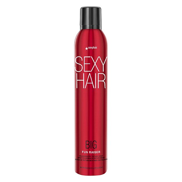 Spray de Textura Seca Volumizante SexyHair Big Fun Raiser, 8.5 Oz | Fixação por até 48 horas | Volume Adicional | Resistência à Umidade por até 24 horas | Todos os Tipos de Cabelo