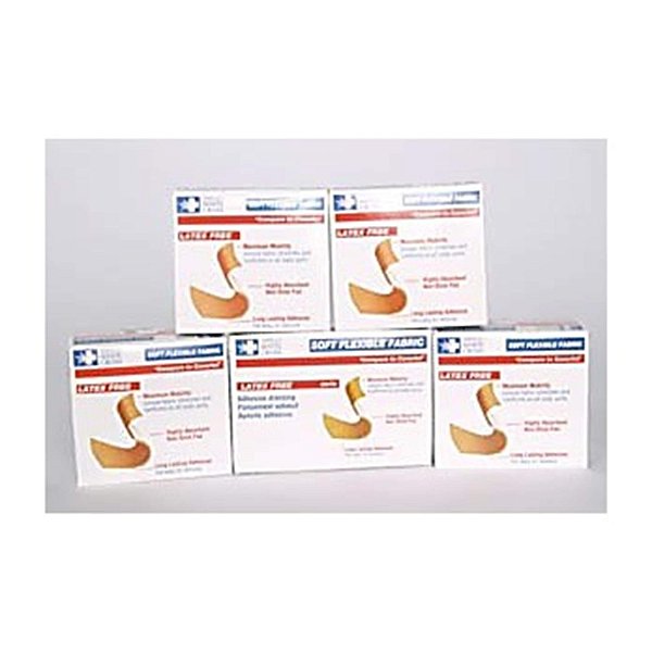 Curativo de Patch de Tecido Flexível Suave Nutramax Dukal DER PVJ2D, Livre de Látex, 1-1/2 x 2 (Pacote com 1200)