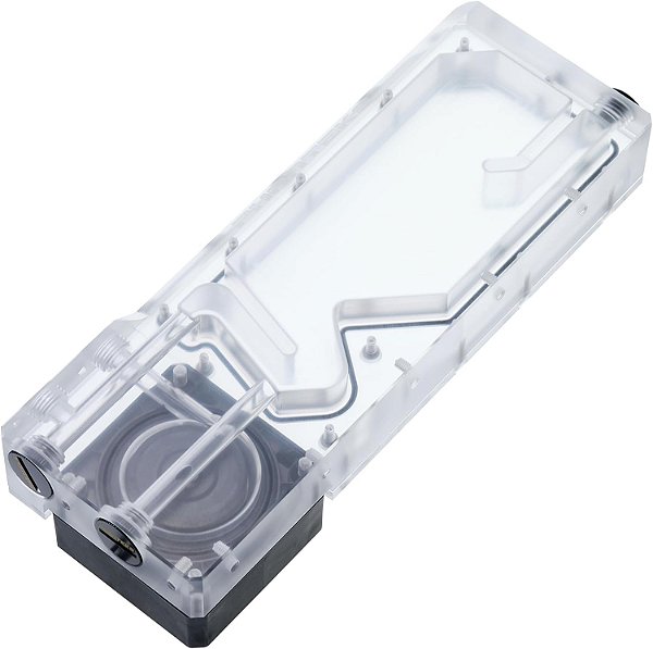 Combo Reservatório Glacier R220C da Phanteks com Bomba DDC, Placa Traseira de Acrílico Transparente e Iluminação Digital-RGB Integrada