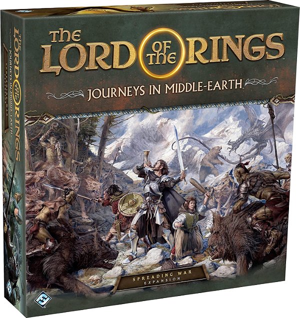 O Senhor dos Anéis Jornadas na Terra Média Expansão do Jogo de Tabuleiro de Guerra - Jogo de Aventura para Crianças e Adultos, 14+ Anos, 1-5 Jogadores, Tempo de Jogo de