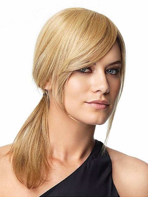 Franja de 7 de cabelo humano Raquel Welch por Hairuwear, R5HH Marrom Avermelhado Claro