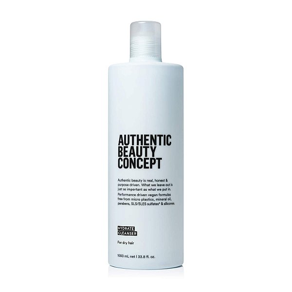 Autêntico Conceito de Beleza Hidratação Limpeza | Shampoo | Cabelo Normal a Seco ou Cacheado | Adiciona Hidratação e Brilho | Vegano e Livre de Crueldade | Livre de S
