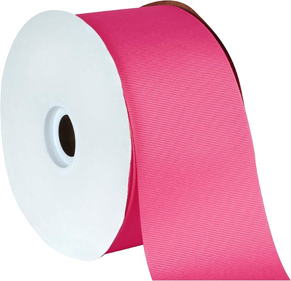 Fita de gorgorão Offray Berwick Offray 3 L X 50 jardas - fita rosa-choque nova