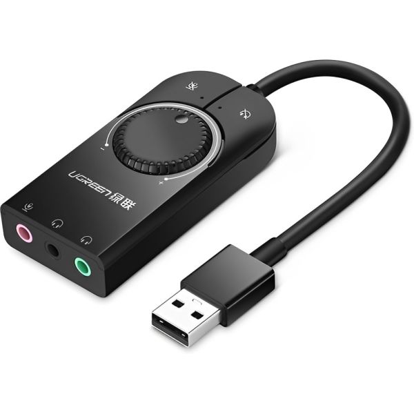 Adaptador Ugreen USB-A externo estéreo 40964