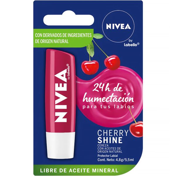 Bálsamo Labial Nivea Cherry Shine