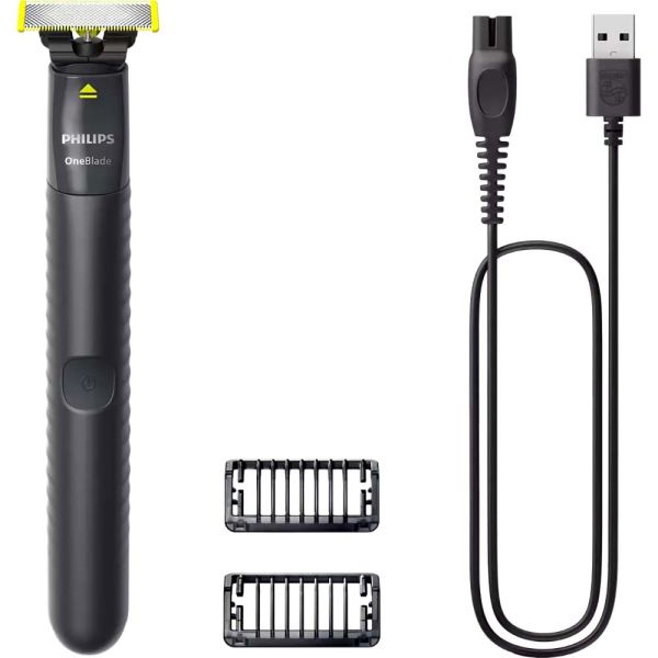 Barbeador Elétrico Philips OneBlade QP1424/10 - Preto/Amarelo