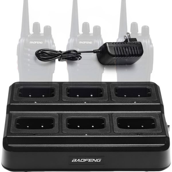 Base de Carregamento Múltiplo para Rádio Baofeng - Preto