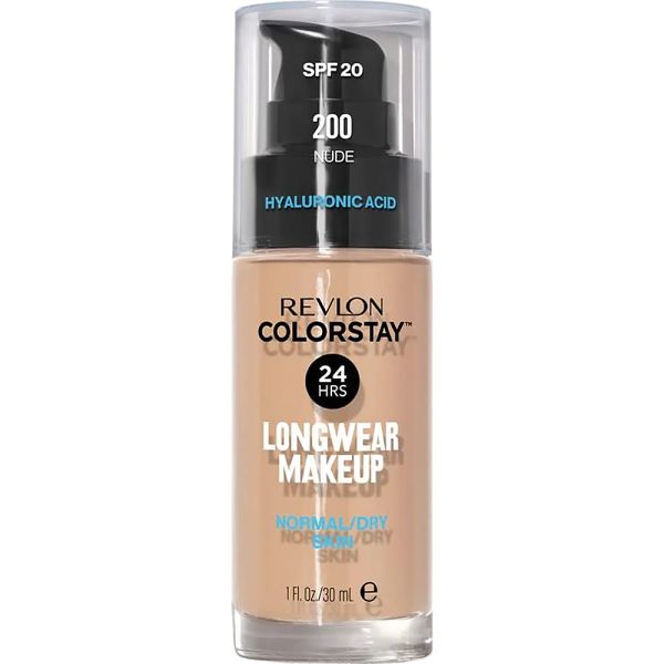 Base Líquida Revlon ColorStay Hyaluronic Acid FPS 20 200 Nude - 30mL