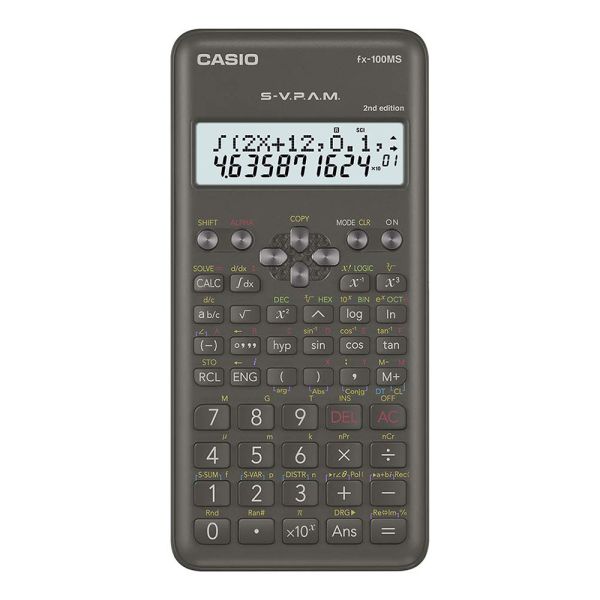 Calculadora Científica Casio FX-100MS 2nd Edition - Preto