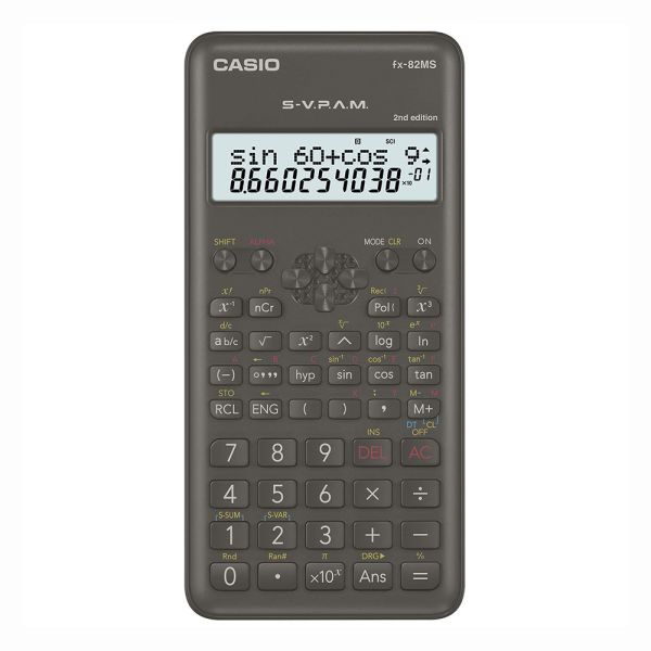 Calculadora Científica Casio FX-82MS-2W 2nd Edition - Preto