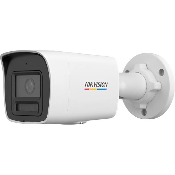 Câmera de Vigilância IP Hikvision Bullet DS-2CD1027G2H-LIU Smart Hybrid Light 1080p Externa - Branco/Preto