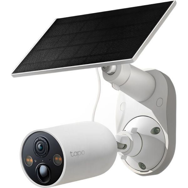 Câmera de Vigilância IP TP-Link Tapo C425 QHD Wifi com Painel Solar - Branco/Preto