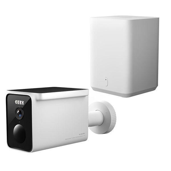 Câmera IP Xiaomi Solar Outdoor BW400 Pro Kit - Branco/Preto