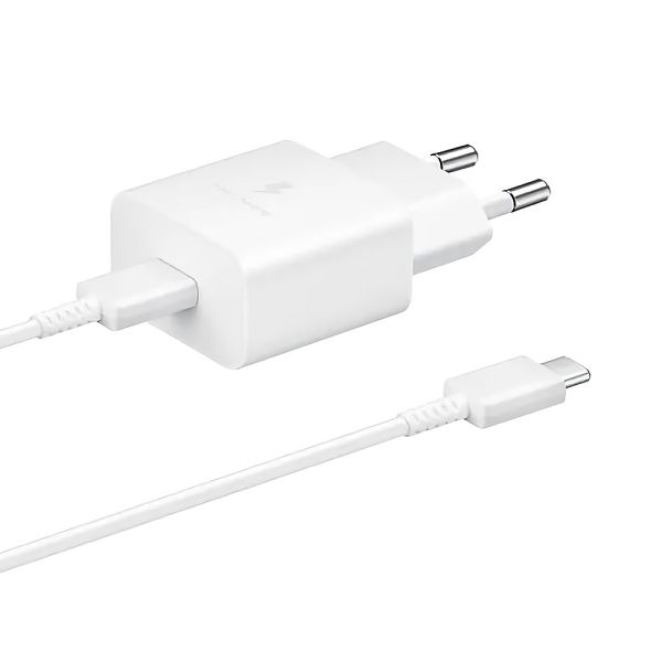 Carregador de Parede Samsung + Cabo USB-C 15W EP-T1510XWEGWW - Branco