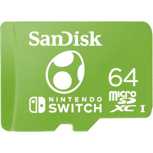 Cartão Micro SD SanDisk Mario 100-90 MB/S 64 GB para Nintendo (SDSQXAO-064G-GN6ZN)