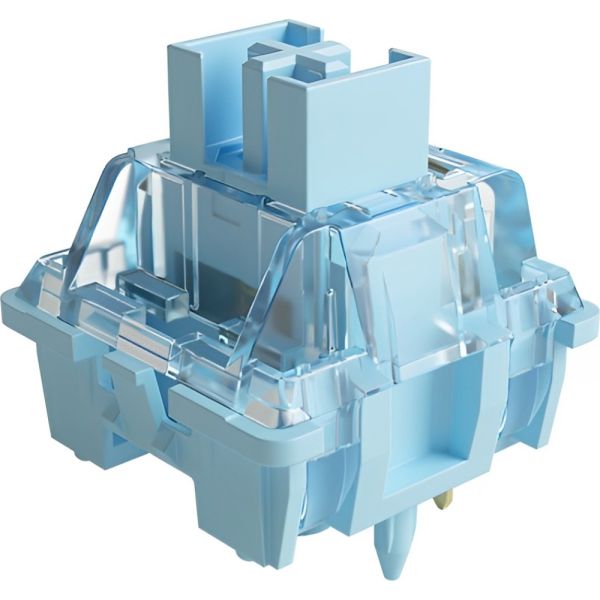 Conjunto de Switch Mecânico Akko V3 Creamy Blue Pro para Teclado - 45 peças