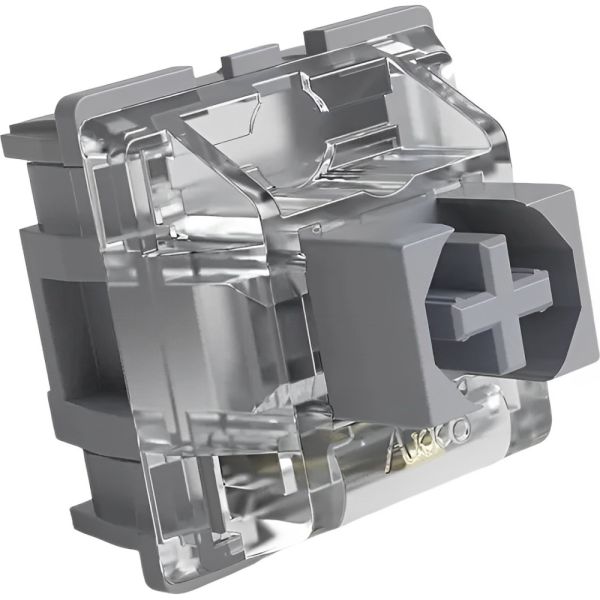 Conjunto de Switch Mecânico Akko V3 Silver Pro para Teclado - 45 peças