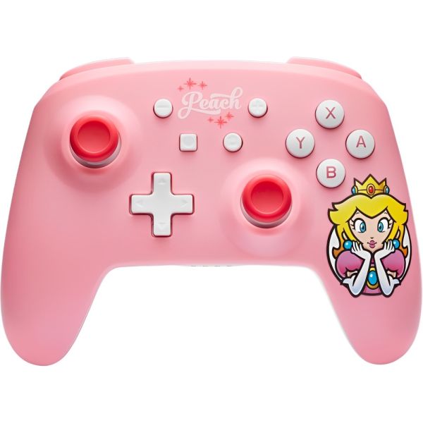 Controle PowerA Wireless PWA-A-09151 para Nintendo Switch - Princesa Peach Rosa