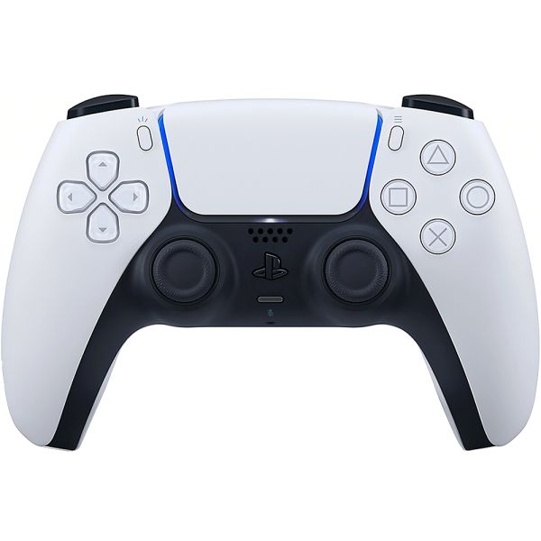 Controle Sem Fio Sony Playstation DualSense CFI-ZCT1W para PS5 - White/Black