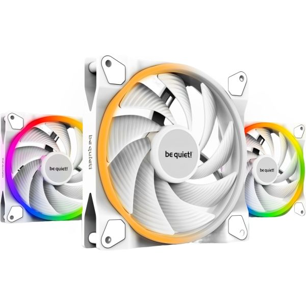 Cooler Be quiet! Light Wings 140 mm PWM HS 3-Pack BL103 ARGB - Branco
