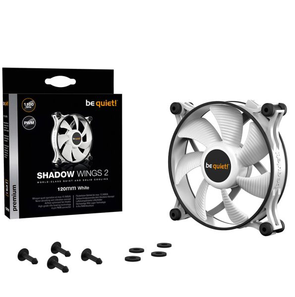 Cooler Be quiet! Shadow Wings 2 para Gabinete 120 mm PWM BL089 - Branco