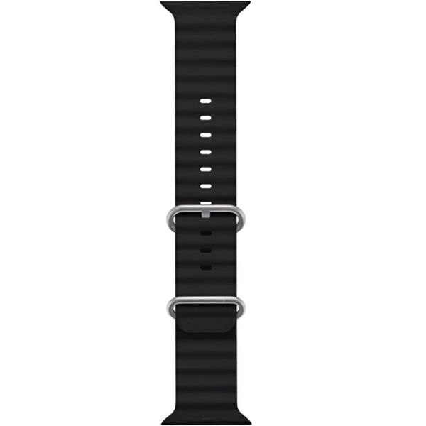Correia de Silicone Smart Visão 1526-4 para Smartwatch 20mm - Preto