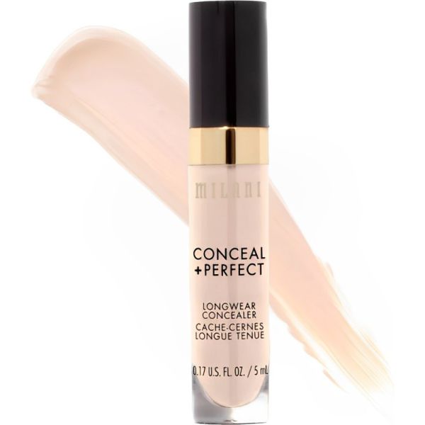 Corretivo Milani Conceal + Perfect Longwear Concealer 100 Pure Ivory - 5mL