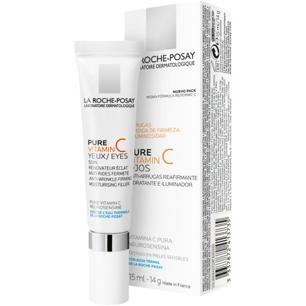 Creme Antirrugas La Roche-Posay Pure Vitamin C para Contorno dos Olhos - 15mL