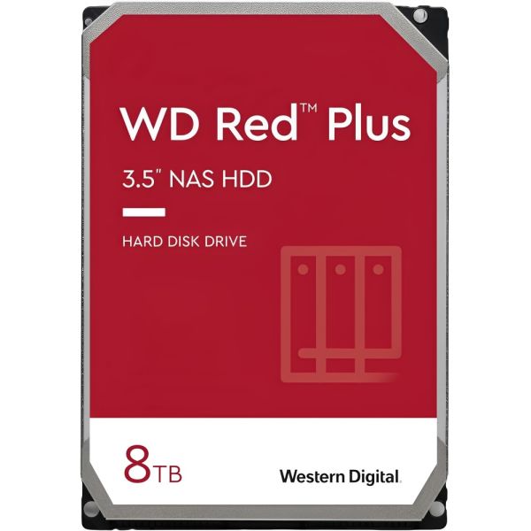 Disco Rígido Interno Western Digital WD Red Plus NAS 8 TB (WD80EFPX)