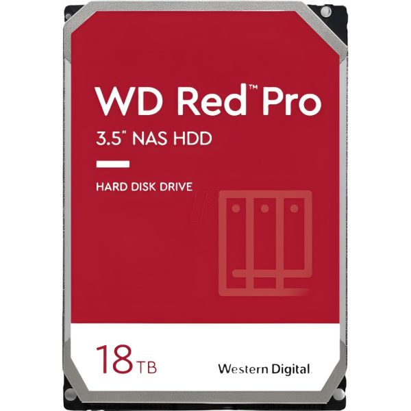 Disco Rígido Interno Western Digital WD Red Pro Nas 18 TB (WD181KFGX)