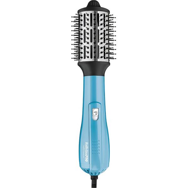 Escova Secadora BaBylissPro Nano Hot Air Brush Ionic 2.5" BNTHB250UZ 220v - Azul Claro