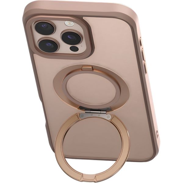 Estojo Protetor Mcdodo PC-4935 Magsafe para iPhone 16 Pro Max com Suporte Magnético - Gold