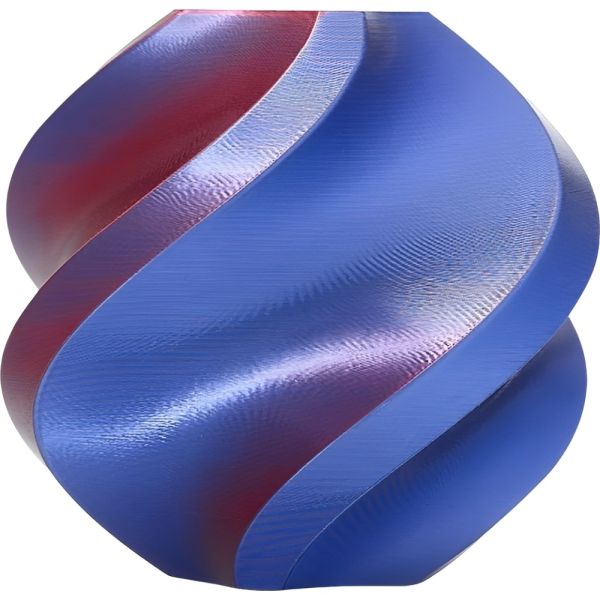 Filamento para Impressora 3D Bambu Lab PLA Silk Dual Color 1.75 mm - Midnight Blaze (Blue/Red) 1kg