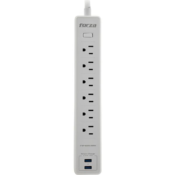 Filtro de Energia Forza FSP-512USBW - Branco