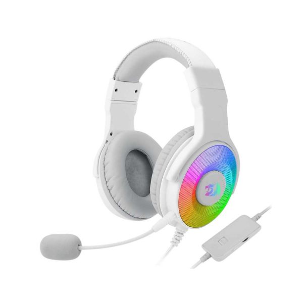 Fone de ouvido Gamer Pandora H350W RGB - Branco