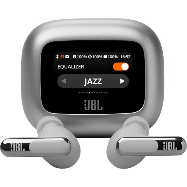 Fone de ouvido JBL Live Beam 3 Bluetooth - Prata