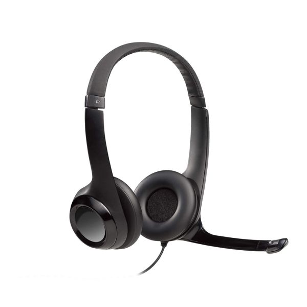 Fone de ouvido Logitech H390 Stereo - Preto